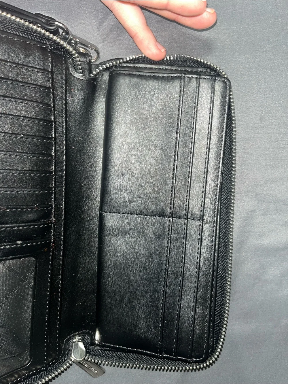 Michael Kors Black monogram wristlet